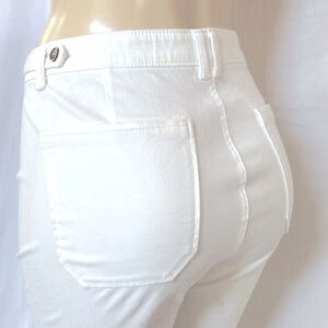 DEMOCRACY Jeans Women’s Utility Pants Plus Size 18W White Color Step Hem NWOT